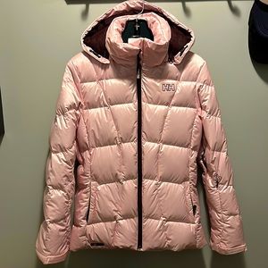 Helly Hanson Light Pink Puffer Ski Coat